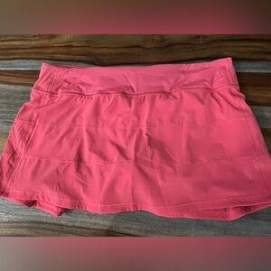 Lululemon Pace Rival Lipgloss Pink Athletic Skort 12